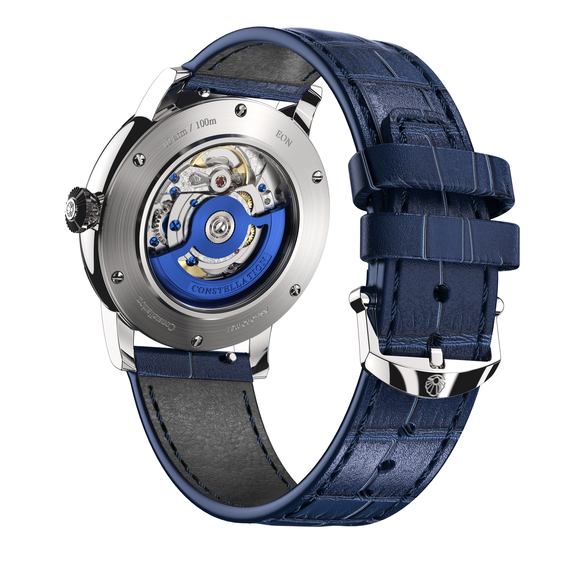 Constellation Product Image Caseback Side Shot Blue Strap