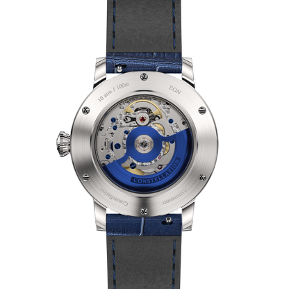 Constellation Product Image Caseback Straight Shot Blue Strap