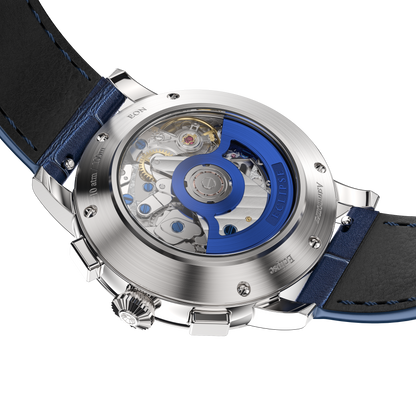 Eclipse Product Image Caseback Laying Shot Blue Strap