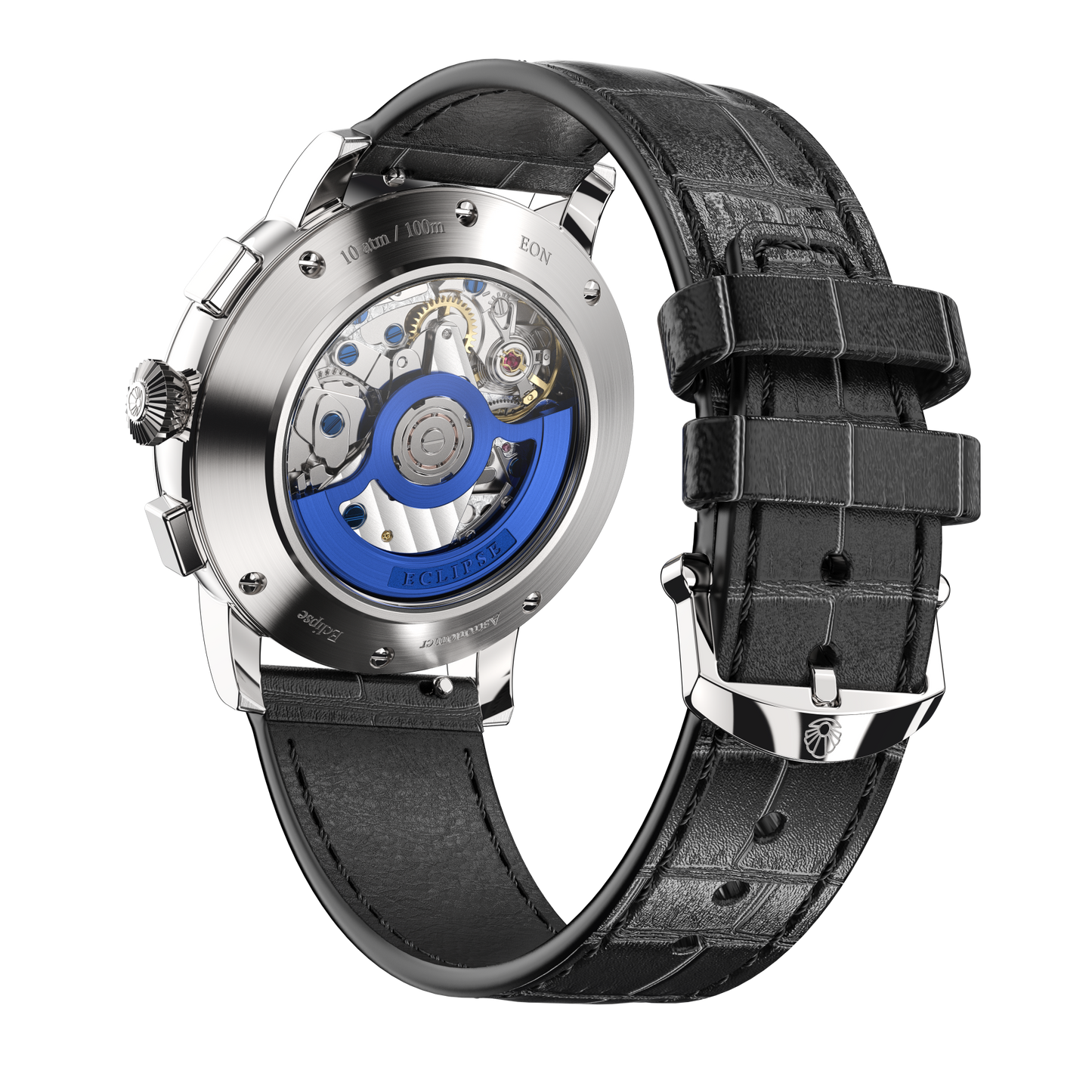 Eclipse Product Image Caseback Side Shot Black Strap