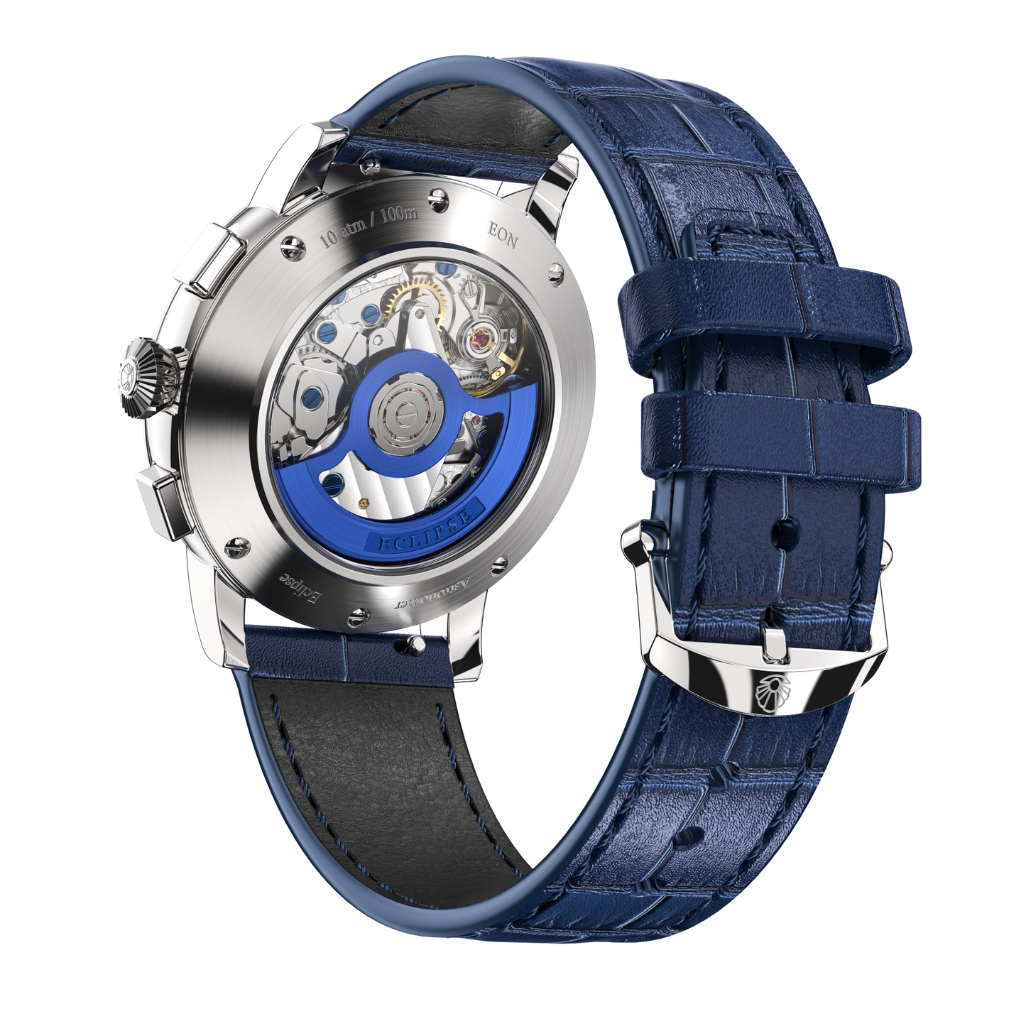 Eclipse Product Image Caseback Side Shot Blue Strap