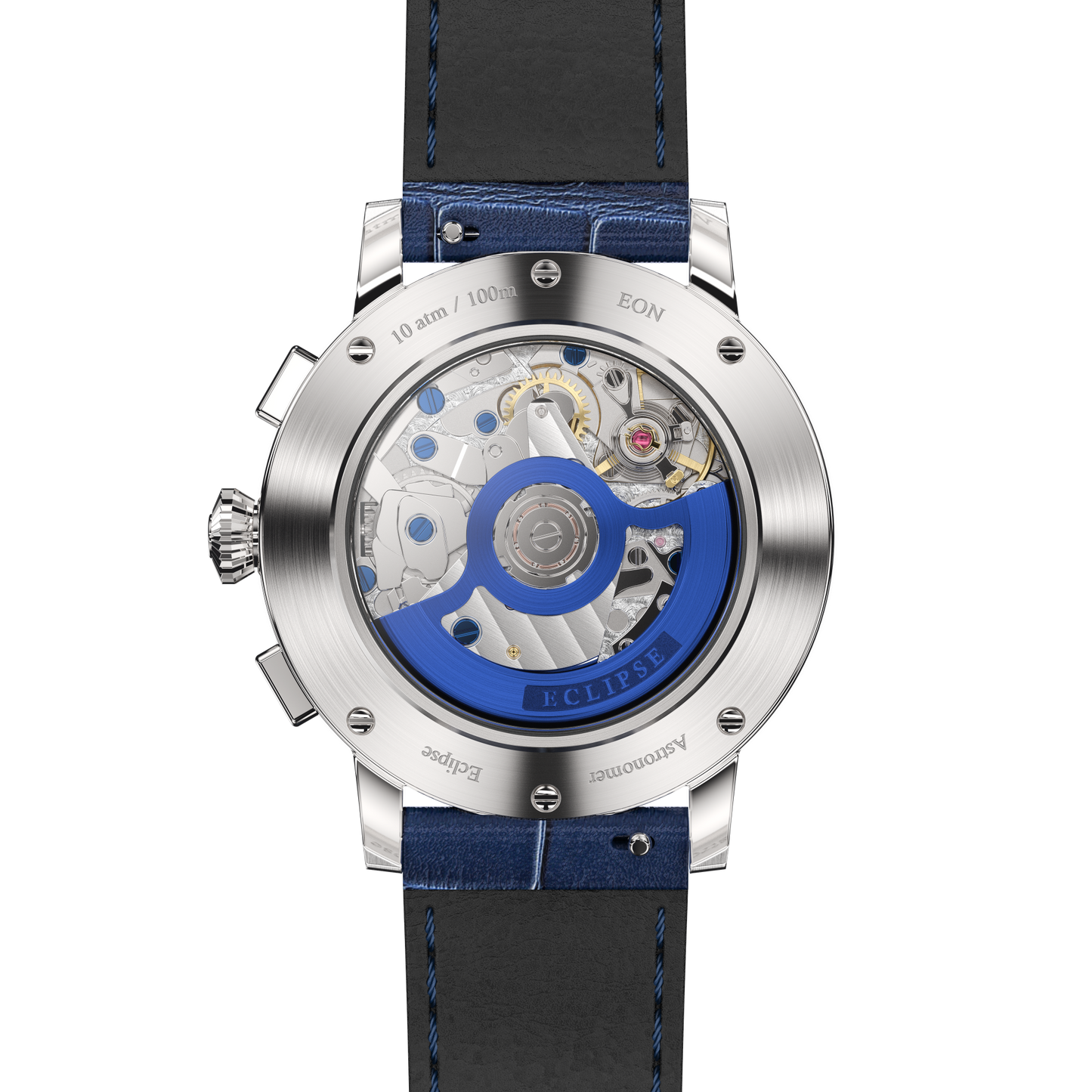 Eclipse Product Image Caseback Straight Shot Blue Strap
