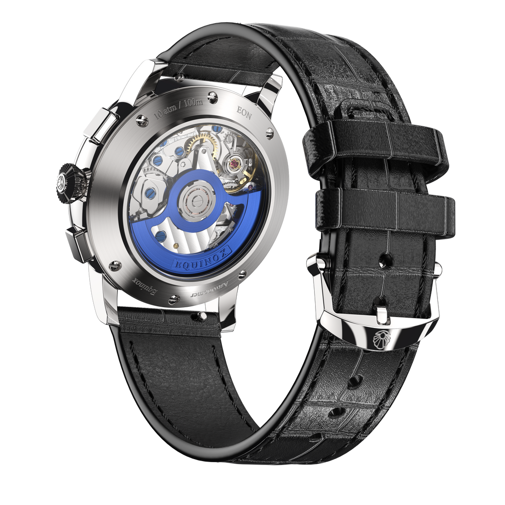 Equinox Product Image Caseback Side Shot Black Strap