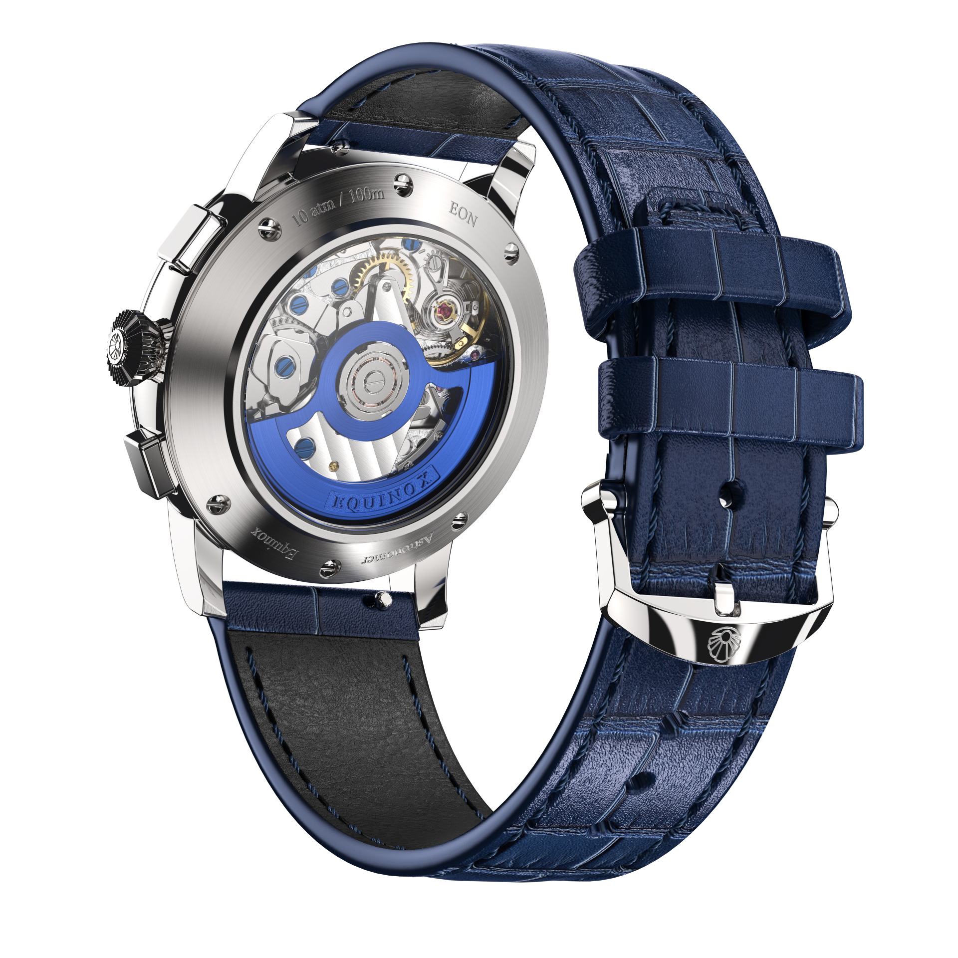 Equinox Product Image Caseback Side Shot Blue Strap