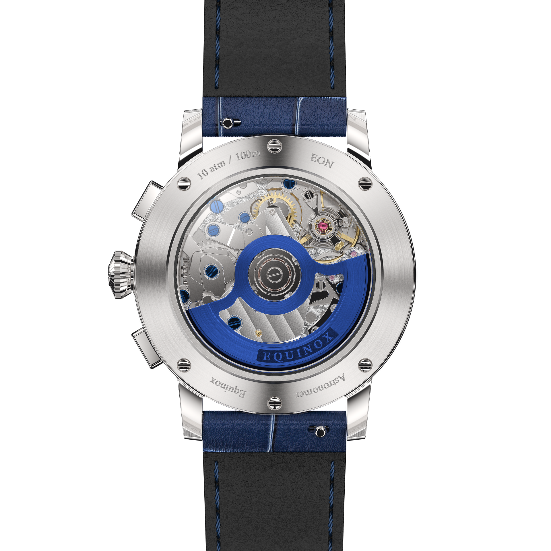 Equinox Product Image Caseback Straight Shot Blue Strap